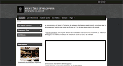 Desktop Screenshot of fierdetredeveloppeur.org