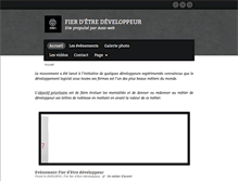 Tablet Screenshot of fierdetredeveloppeur.org